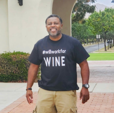 Will Work for Wine Tee